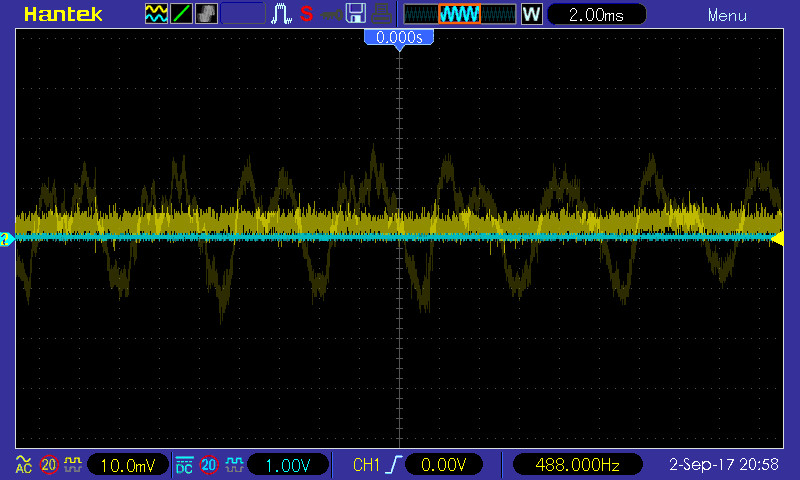 electret-oscilloscope-test
