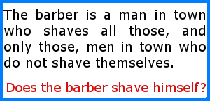 Does the barber shave himself?